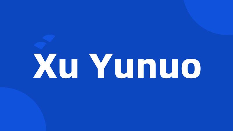 Xu Yunuo