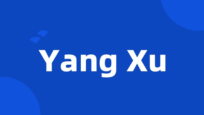 Yang Xu