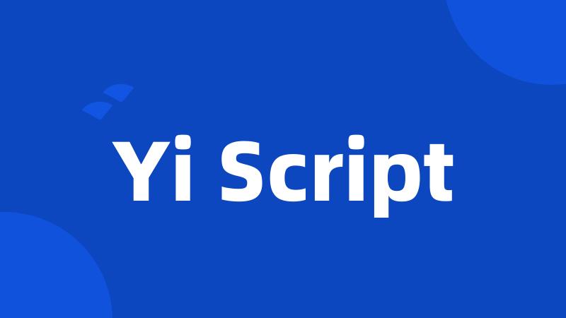 Yi Script