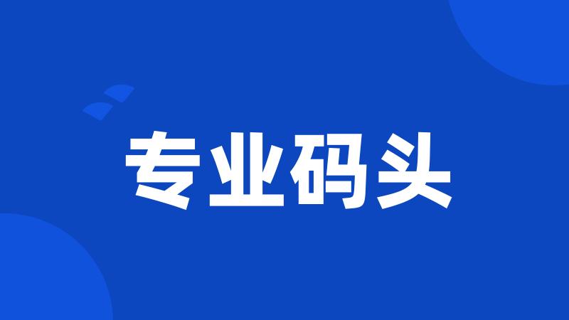 专业码头