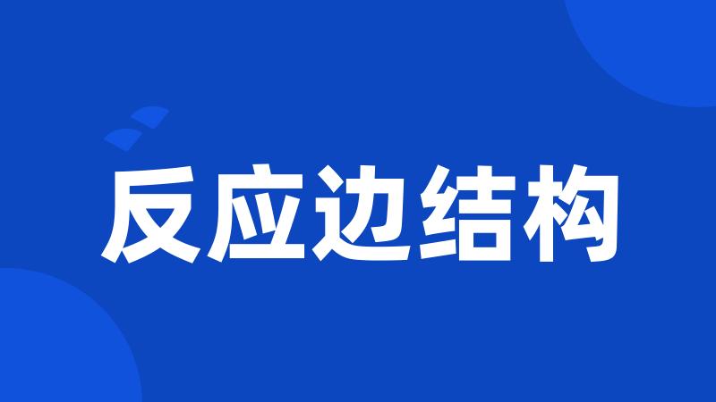 反应边结构