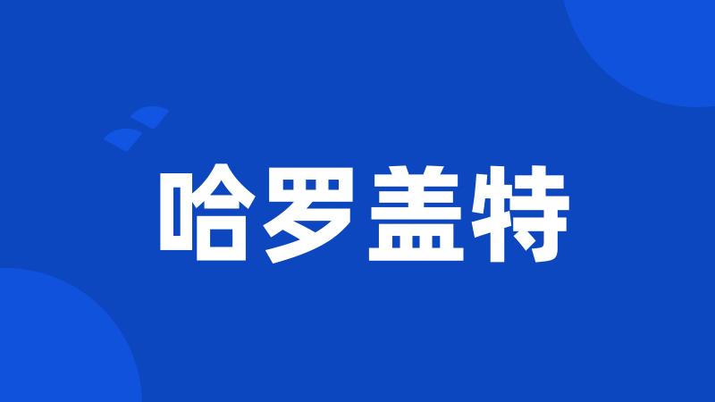 哈罗盖特