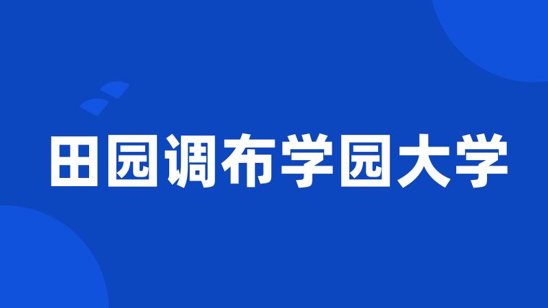 田园调布学园大学
