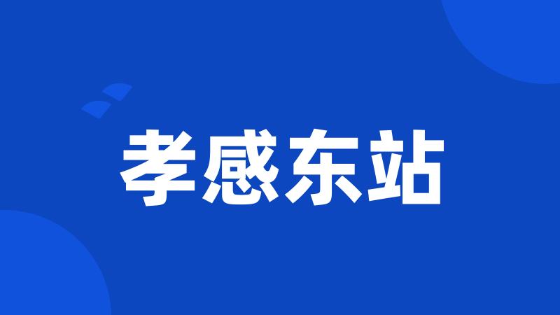 孝感东站