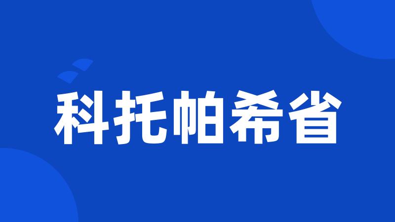 科托帕希省