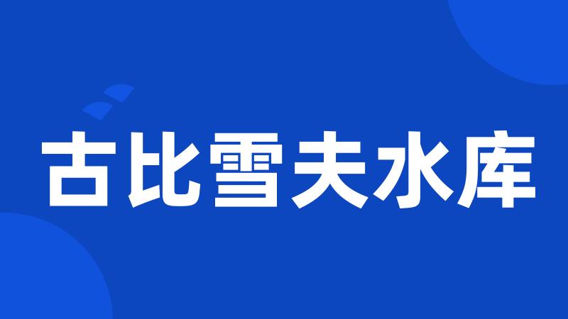古比雪夫水库