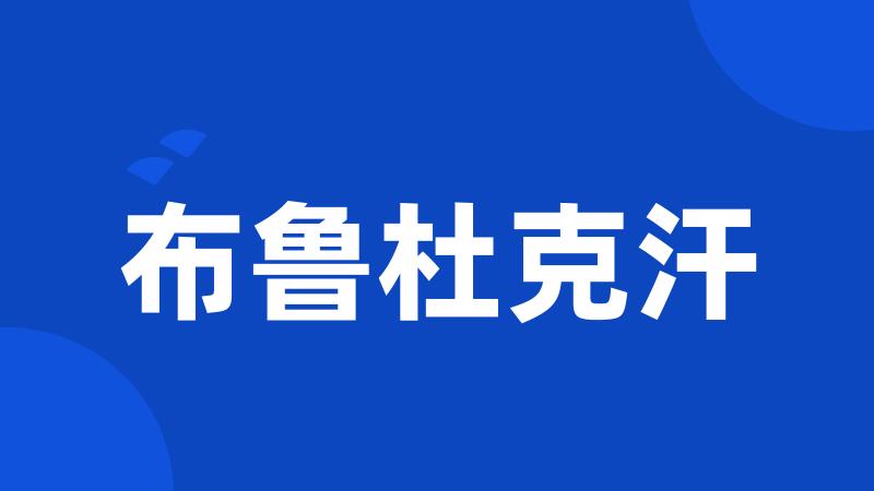 布鲁杜克汗