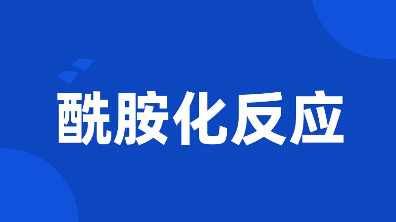 酰胺化反应