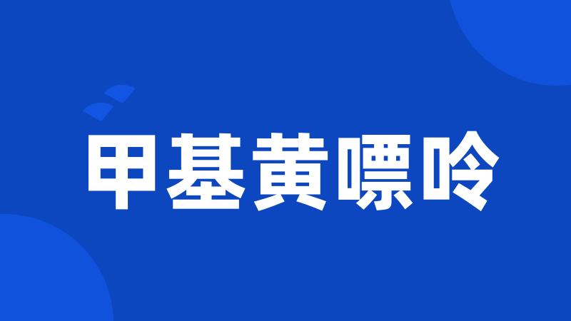 甲基黄嘌呤