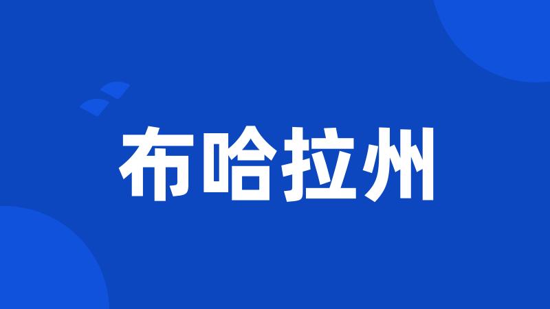 布哈拉州