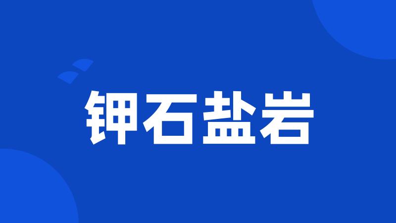钾石盐岩