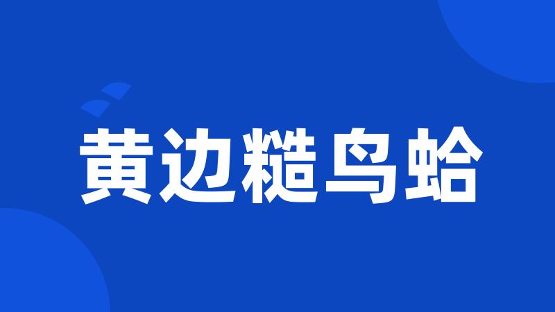 黄边糙鸟蛤