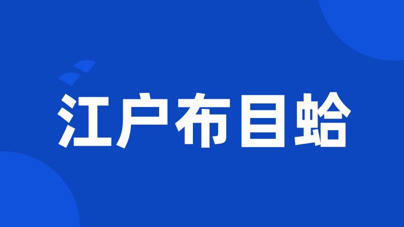 江户布目蛤