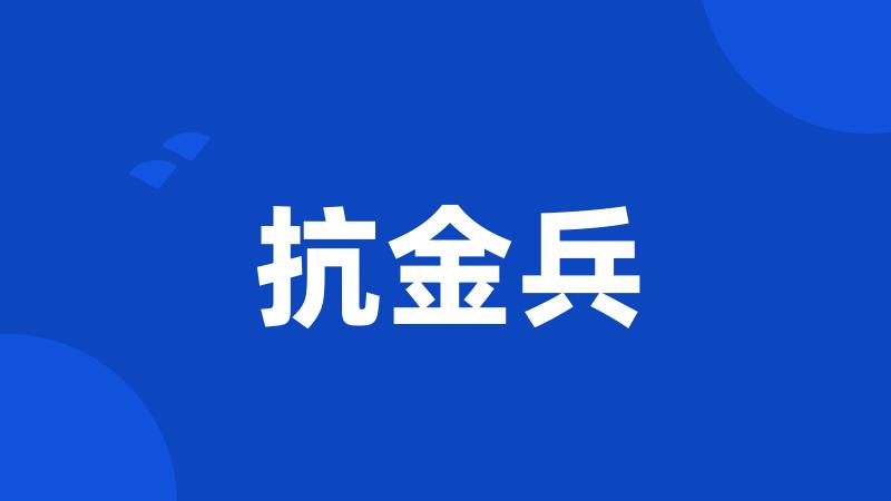 抗金兵
