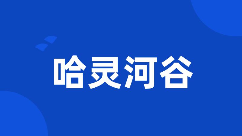 哈灵河谷