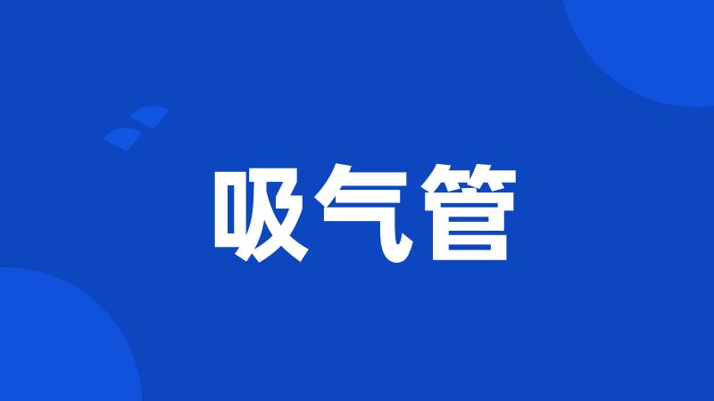 吸气管