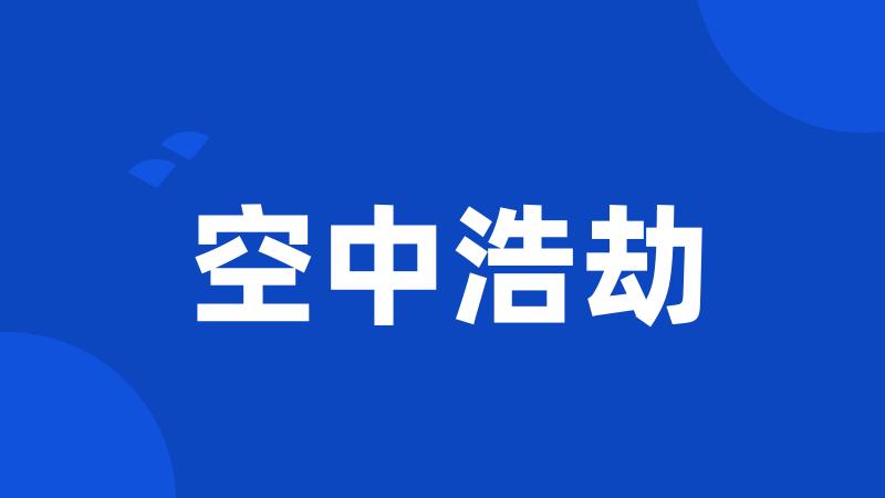 空中浩劫
