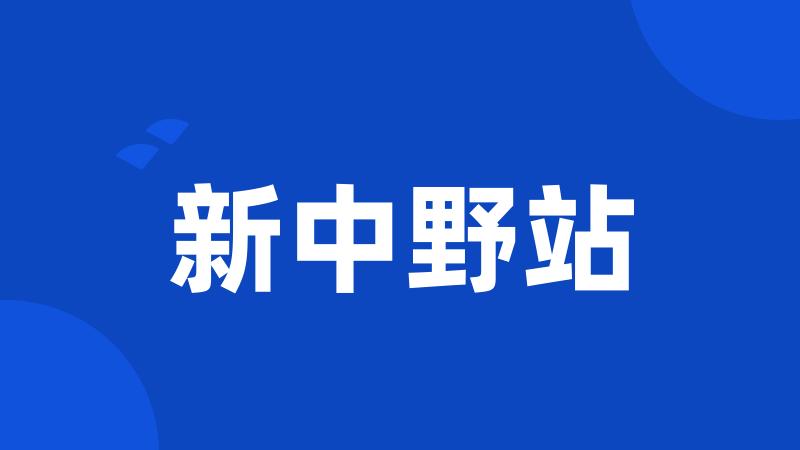 新中野站