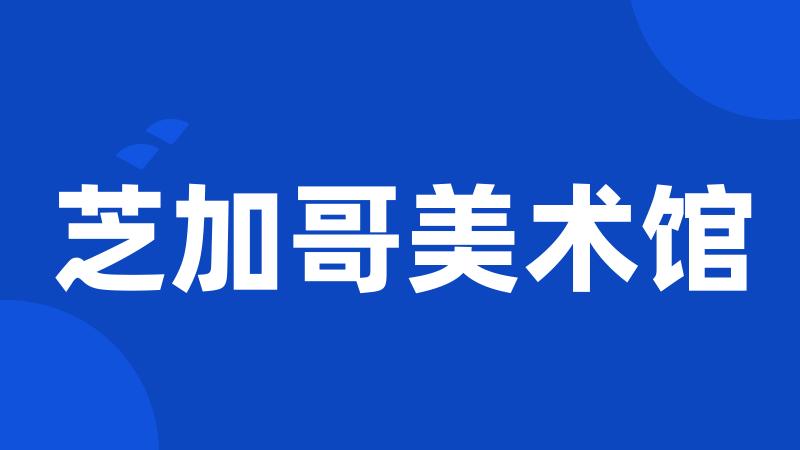 芝加哥美术馆