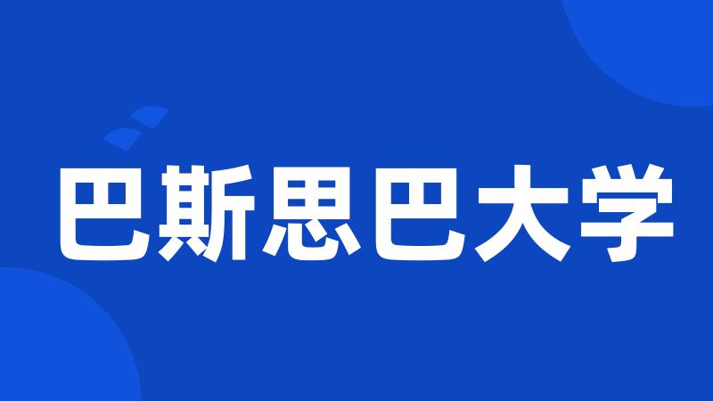 巴斯思巴大学