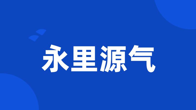 永里源气