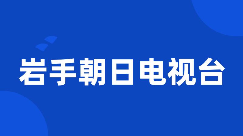岩手朝日电视台
