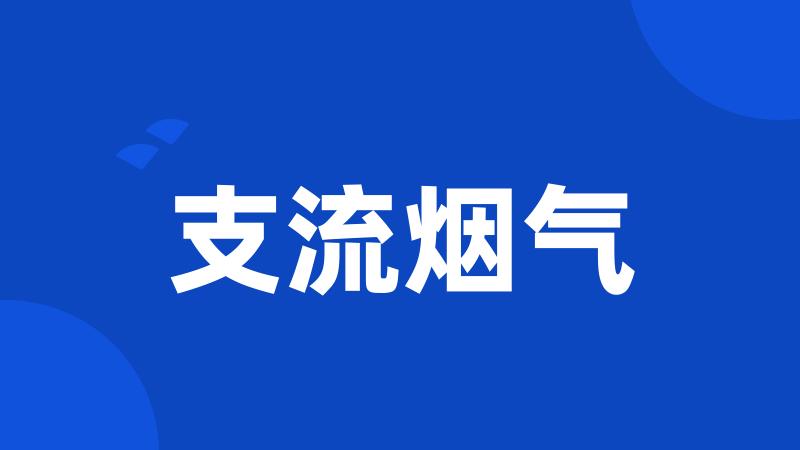 支流烟气