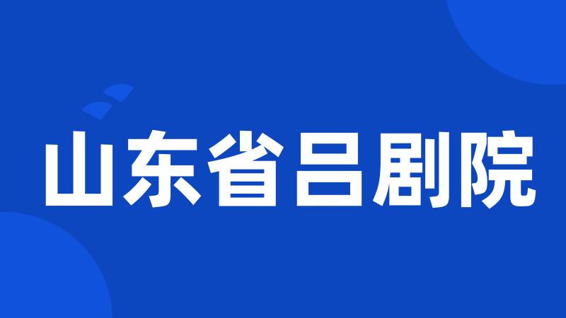 山东省吕剧院
