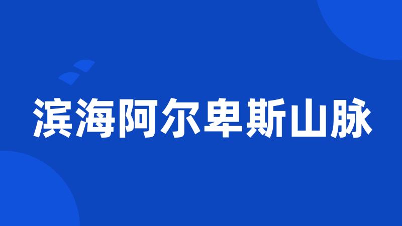 滨海阿尔卑斯山脉