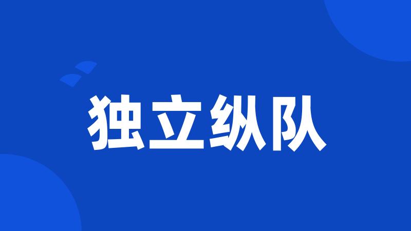 独立纵队