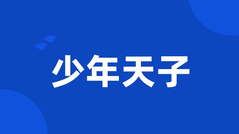 少年天子