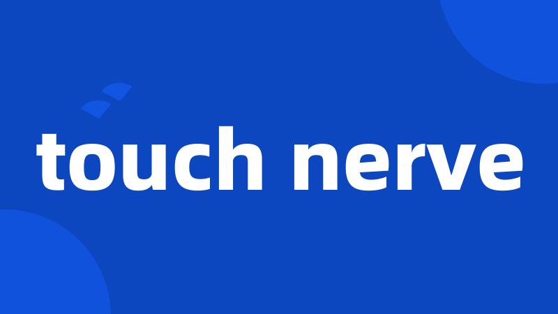 touch nerve