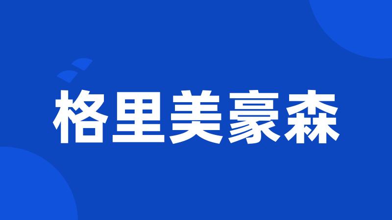 格里美豪森