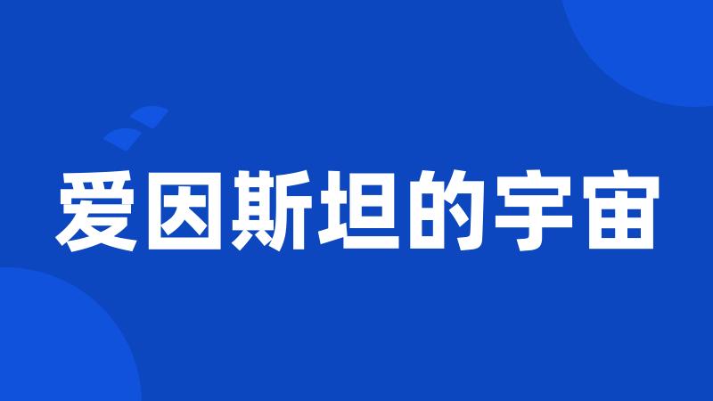 爱因斯坦的宇宙
