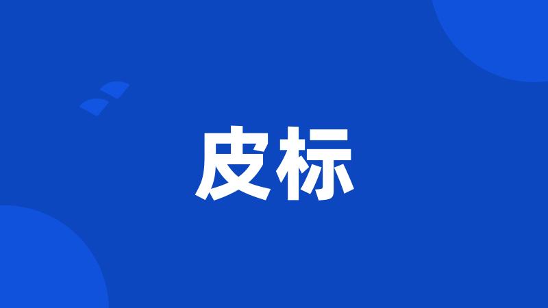 皮标