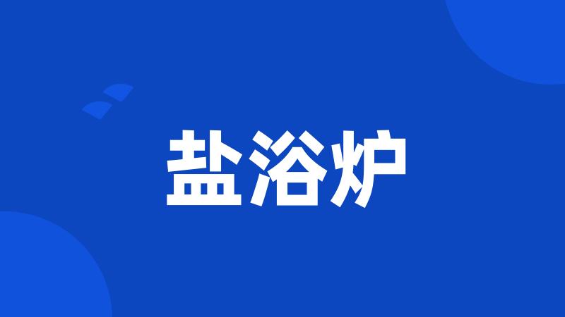 盐浴炉