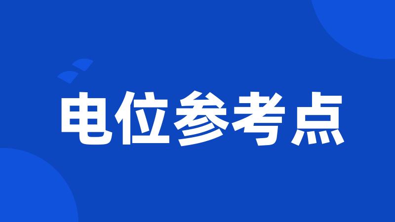 电位参考点