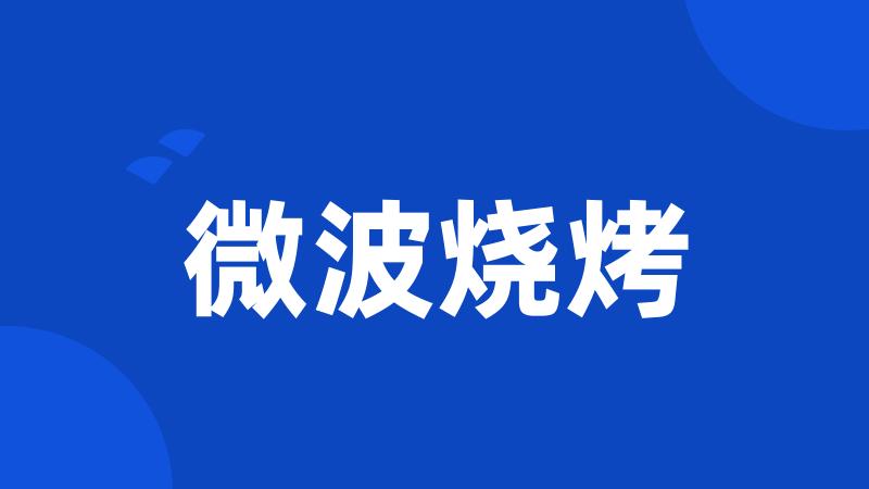 微波烧烤