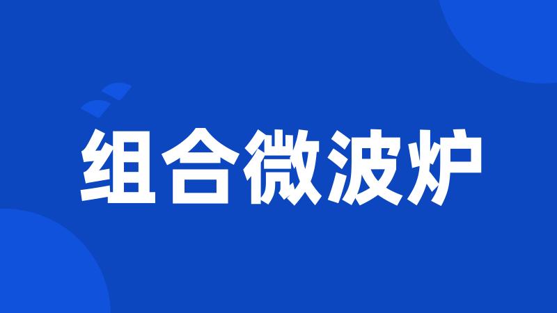 组合微波炉