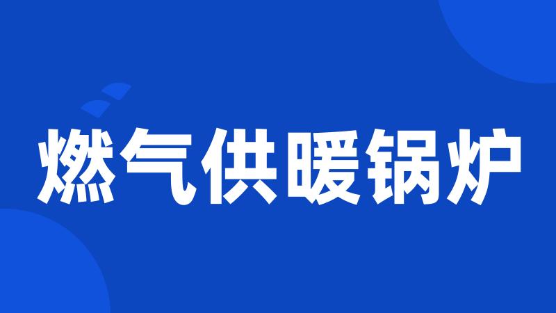 燃气供暖锅炉