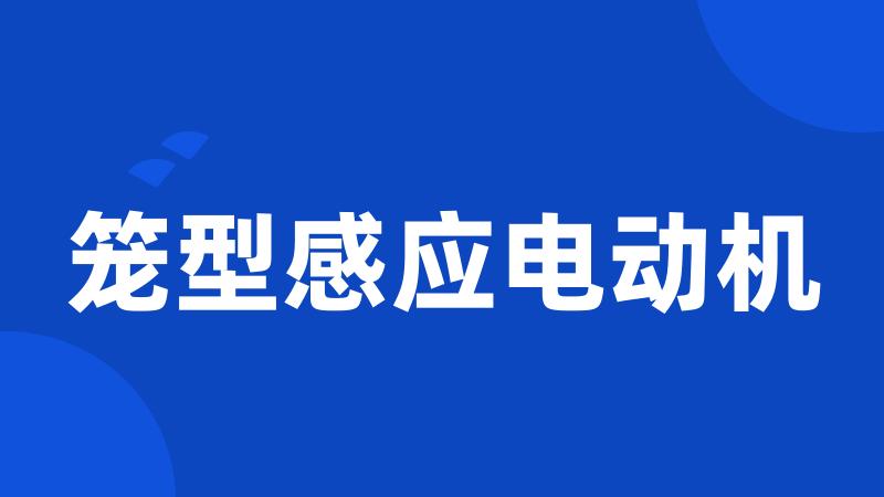 笼型感应电动机