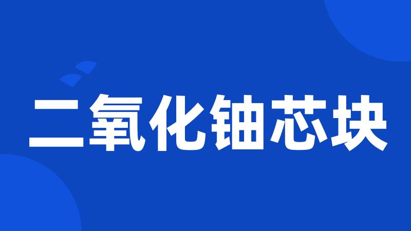 二氧化铀芯块