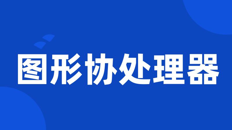 图形协处理器