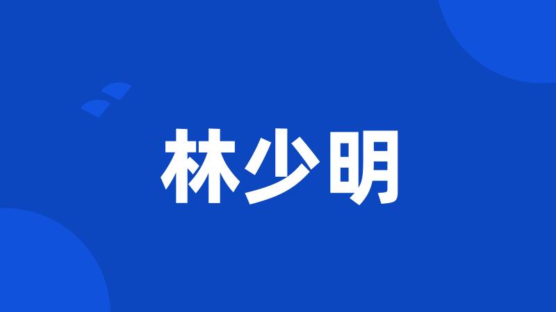 林少明