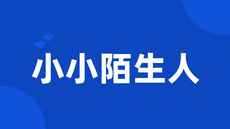 小小陌生人