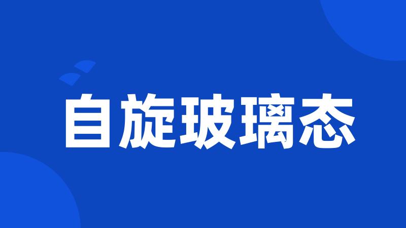 自旋玻璃态