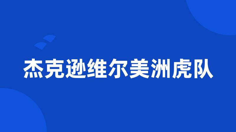 杰克逊维尔美洲虎队