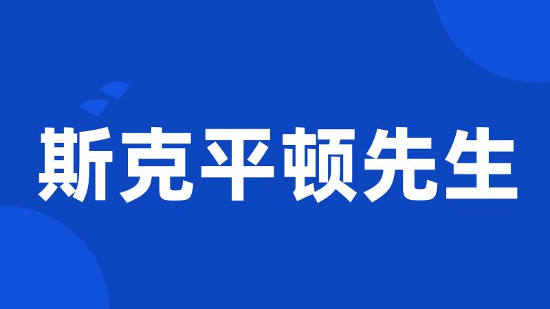 斯克平顿先生