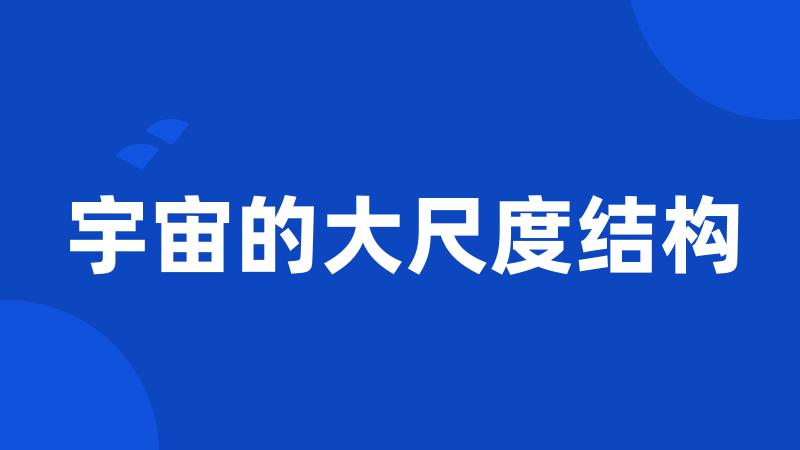 宇宙的大尺度结构
