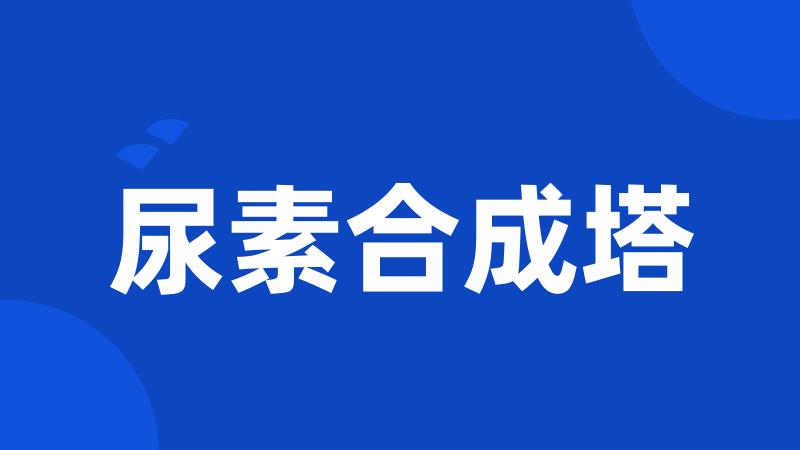尿素合成塔